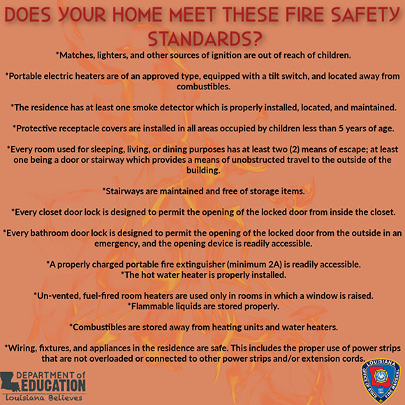 Fire Safety Standards Checklist