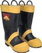 photo of fireman boots